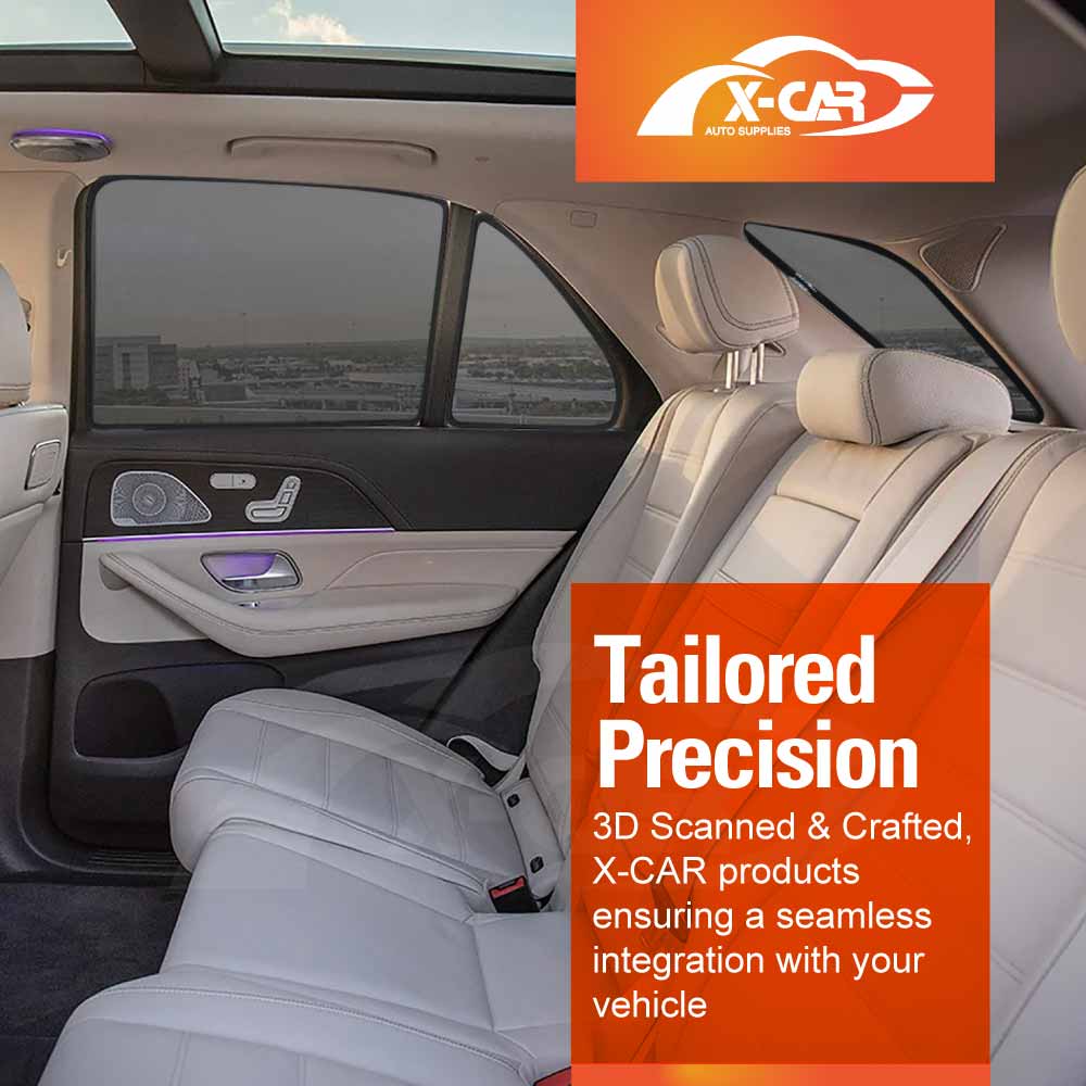 Rear Window Sun Shade for Mercedes-Benz GLE 2018-2025 Car Sun Blind Mesh