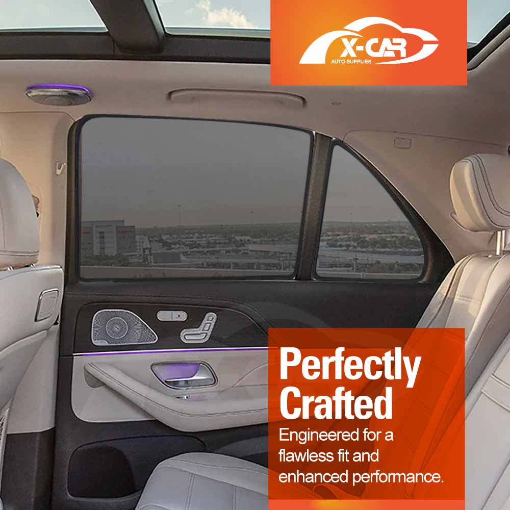 Port Window Sun Shade for Mercedes-Benz GLE 2018-2025 Car Sun Blind Mesh Third Row Window