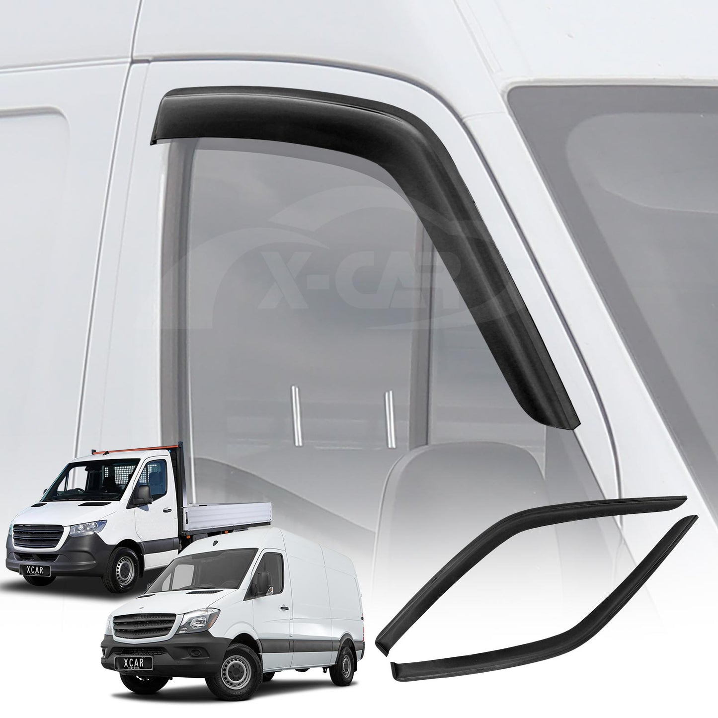 Weathershields for Mercedes-Benz Sprinter 2006-2025 Car Weather Shields Wind Deflectors Window Sun Visor