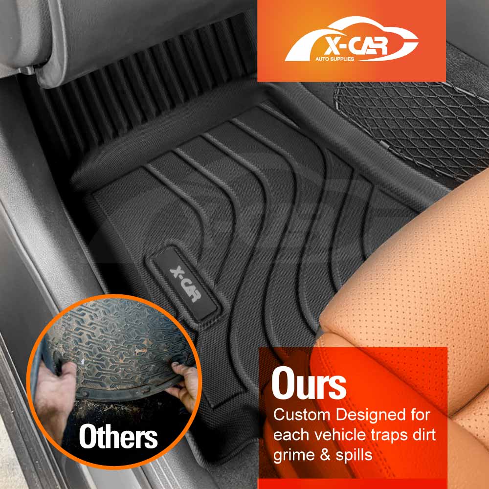 3D Floor Mats Boot Liner for Mercedes-Benz C-Class Sedan 2014-2022 All Weather Heavy Duty Cargo Car Trunk Luggage Tray