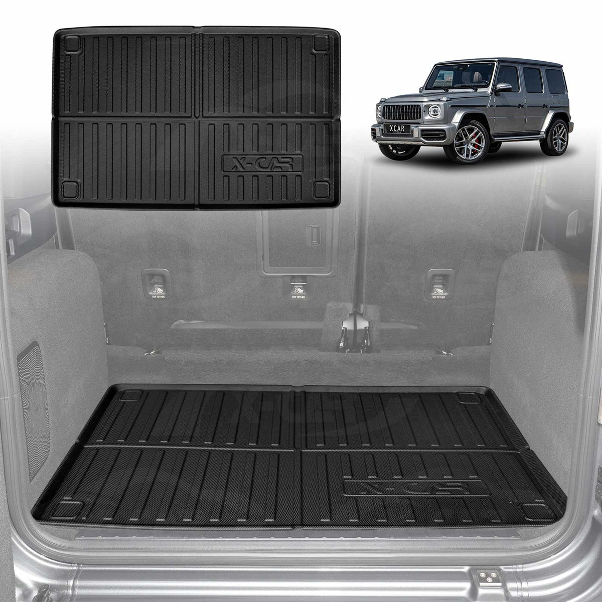 Boot Liner for Mercedes-Benz G-Class W463 2019-Onwards Heavy Duty Cargo Trunk Cover Mat Luggage Tray