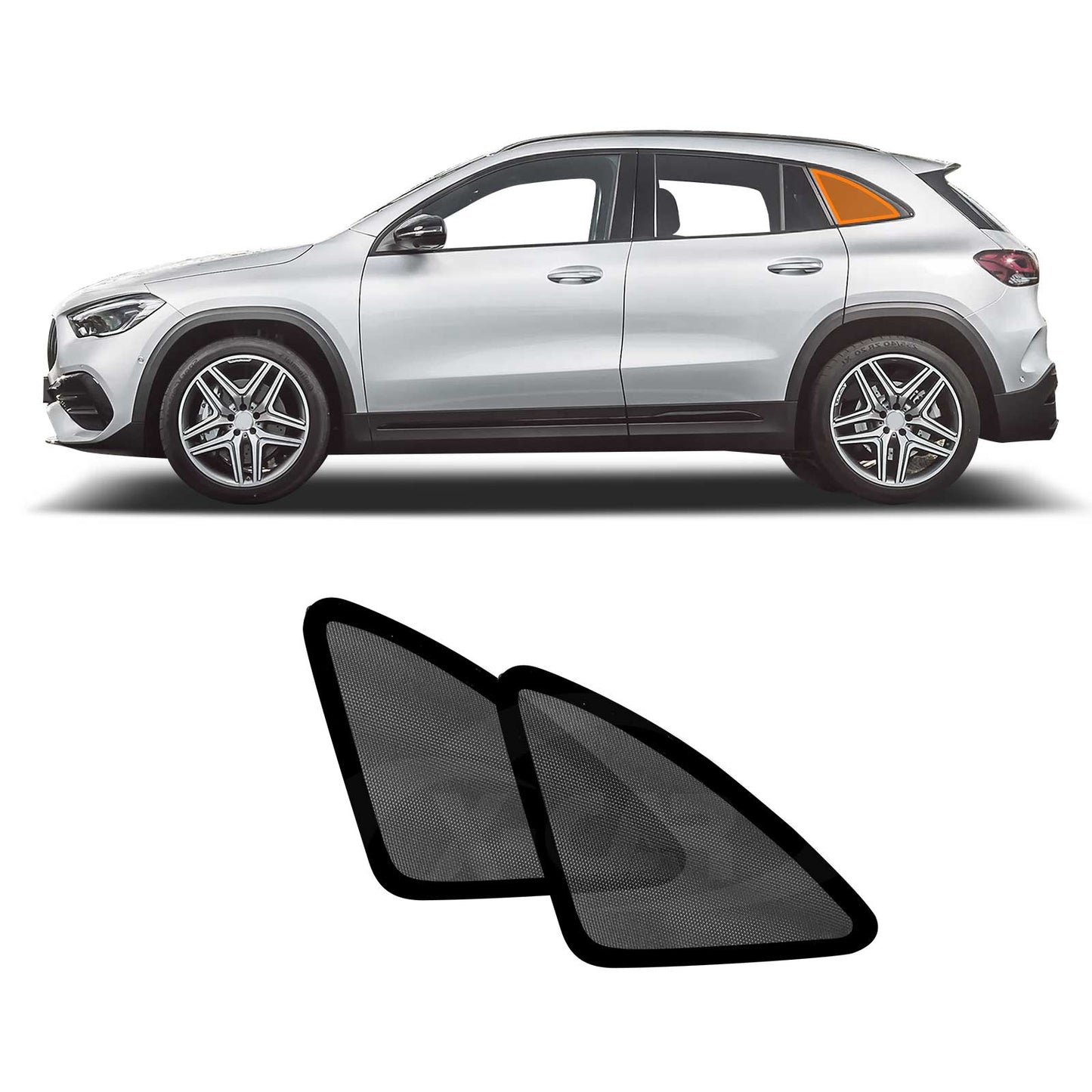 Port Window Sun Shade for Mercedes-Benz GLA 2020-2025 Car Sun Blind Mesh