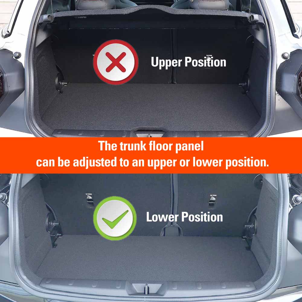 Boot Liner for Mini Cooper 3 Door 2024-Onwards Lower Level All Weather Heavy Duty Cargo Trunk Cover Mat Luggage Tray Car Accessories