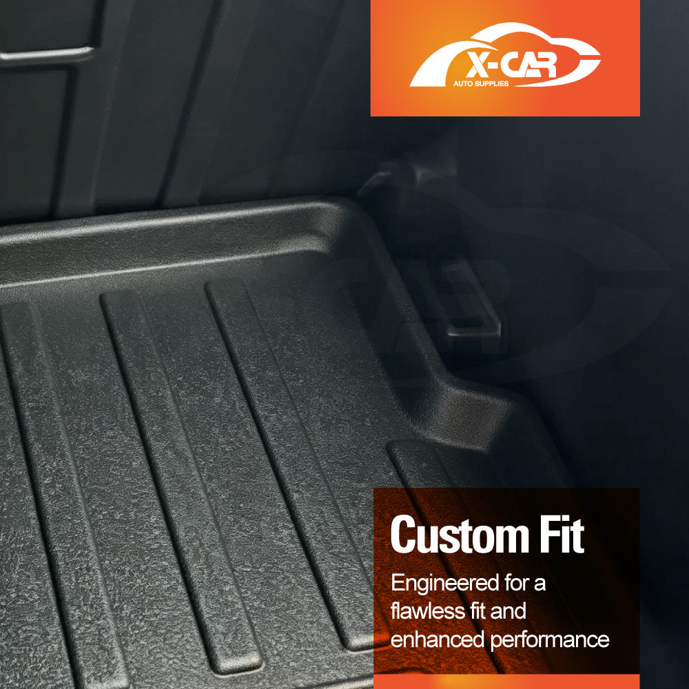 Boot Liner Set for Mini Cooper 3 Door 2024-Onwards Lower Level All Weather Heavy Duty Car Trunk Cargo Kick Mats Back Seat Protector