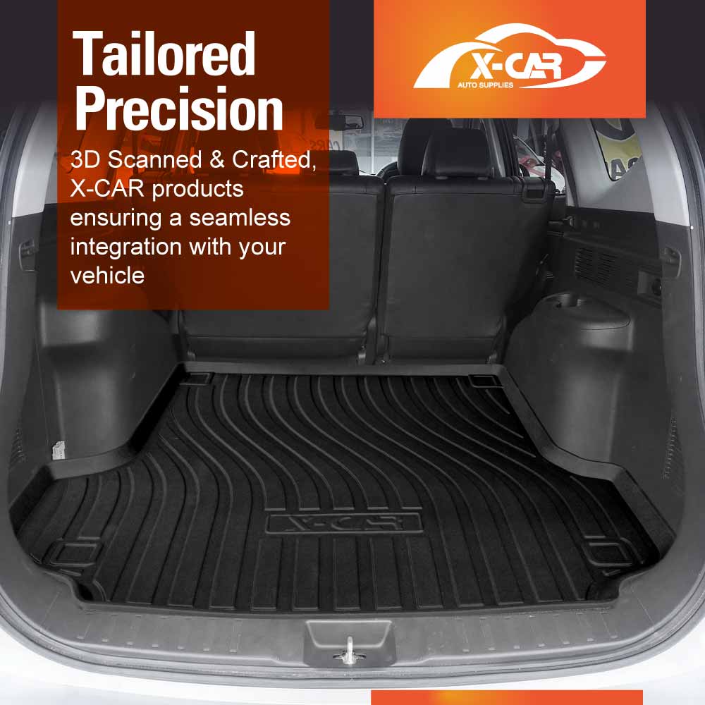 3D Floor Mats Boot Liner Set for Mitsubishi Pajero Sport 5 Seater 2015-2025 All Weather Heavy Duty Cargo Car Trunk Luggage Tray