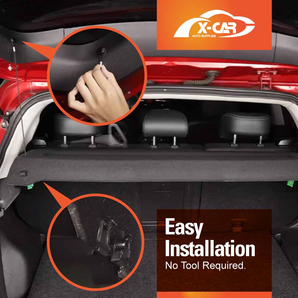 Car Trunk Shade for Mitsubishi ASX 2010-2025 Rear Cargo Security Shield Luggage Cover Board Blinder