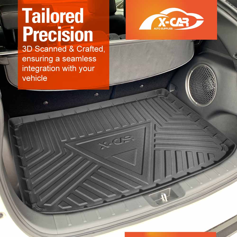 3D Floor Mats Boot Liner Set for Mitsubishi Eclipse Cross 2017-2020 All Weather Heavy Duty Cargo Car Trunk Luggage Tray