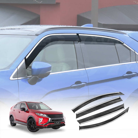 Weathershields for Mitsubishi Eclipse Cross 2017-2020 Car Weather Shields Wind Deflectors Window Sun Visor 4 Pcs
