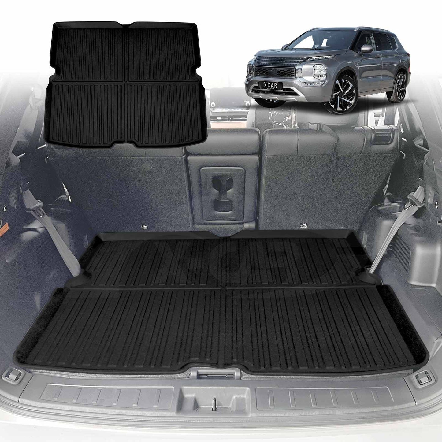 Boot Liner for Mitsubishi Outlander PHEV 2021-2025 Heavy Duty Cargo Trunk Mat Luggage Tray