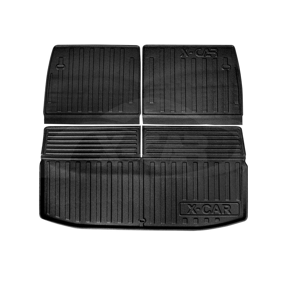 3 Pcs Boot Liner for Mitsubishi Outlander ZM Series 7 seater 2021-2025 Heavy Duty Cargo Trunk Mat Luggage Tray