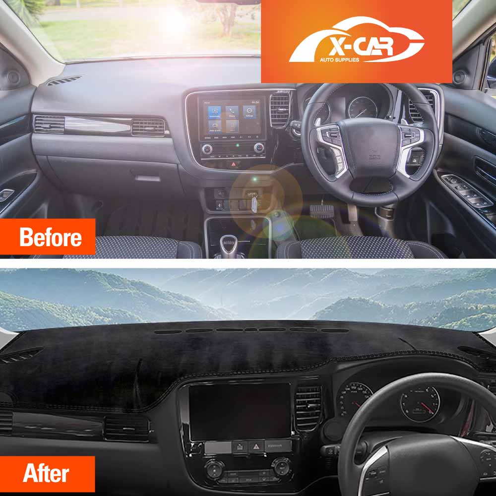 Dash Mat for Mitsubishi Outlander 2012-2021 Non-Slip Microfiber Pad Cover Interior Accessories