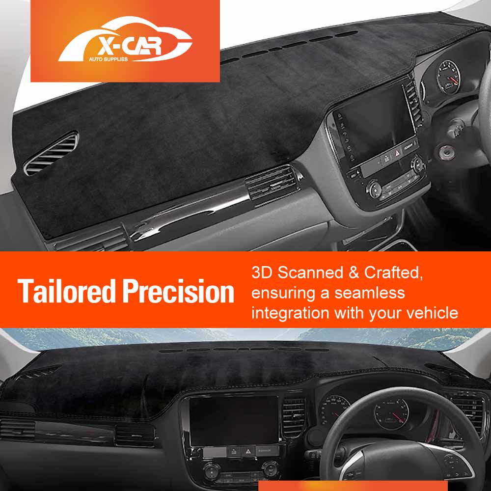 Dash Mat for Mitsubishi Outlander 2012-2021 Non-Slip Microfiber Pad Cover Interior Accessories