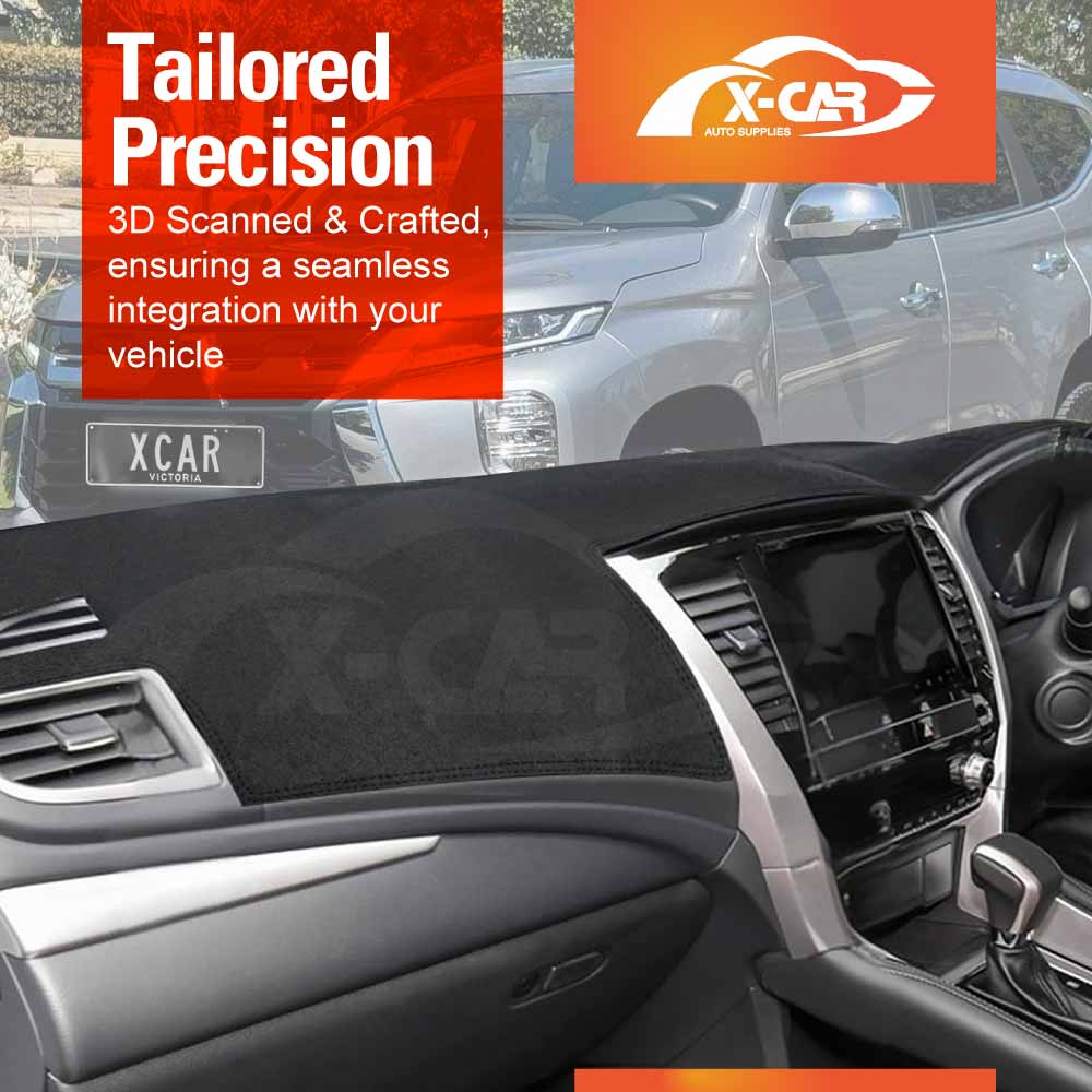 Dash Mat for Mitsubishi Pajero Sport 2015-2025 Non-Slip Microfiber Pad Cover Interior Accessories