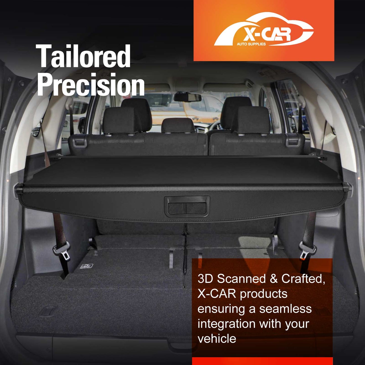 Retractable Car Trunk Shade Rear Cargo Security Shield Cover For Mitsubishi Pajero Sport 2016-2025