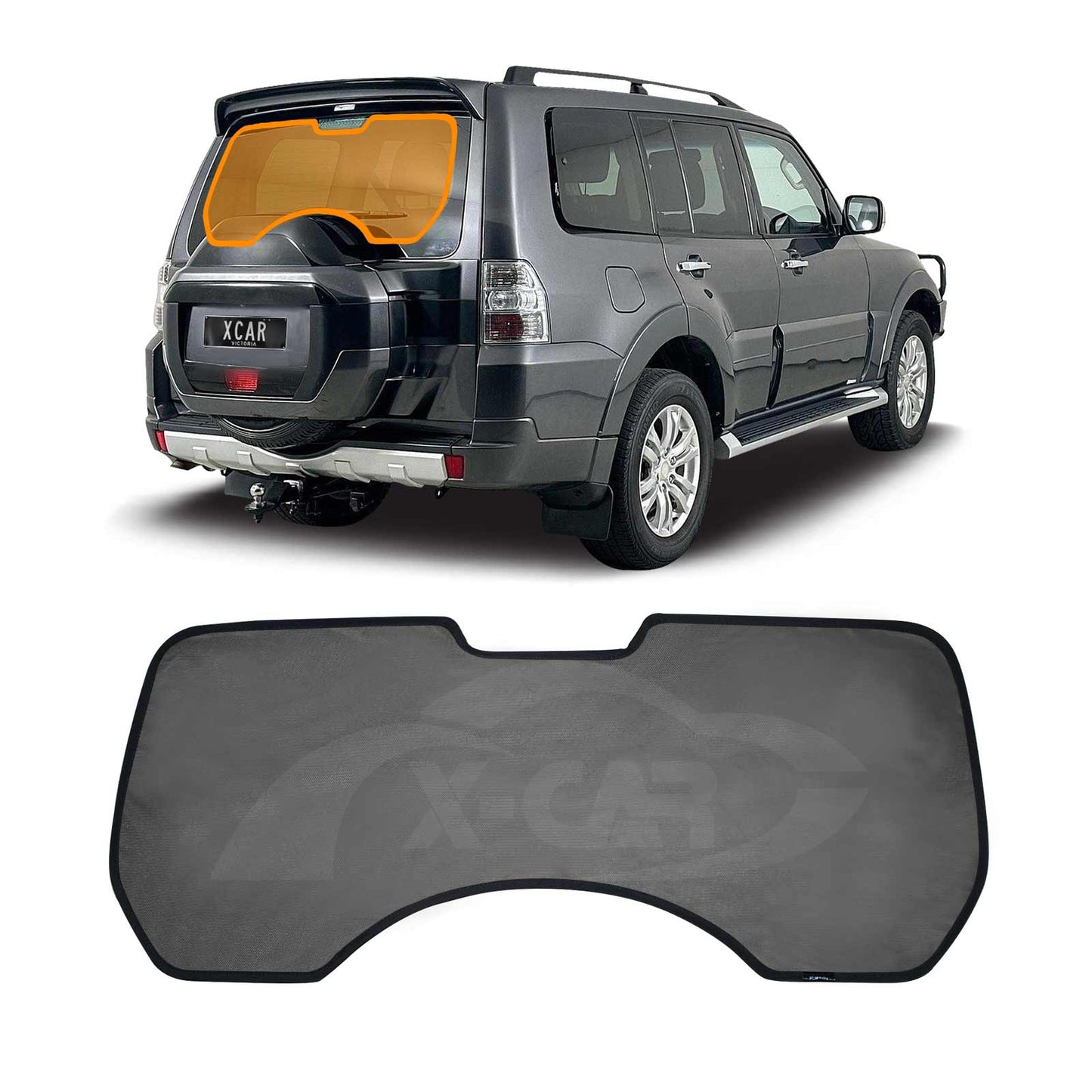 Rear Windscreen Sun Shade for Mitsubishi Pajero 2006-2022 Car Custom Wind Screen Blind Mesh