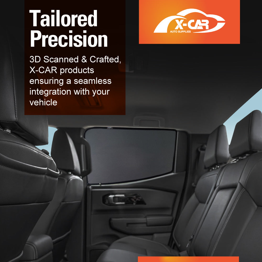 Window Sun Shades for Mitsubishi Triton MV Double Cab 2024-Onwards Car UV Protection Windscreen Blind Mesh