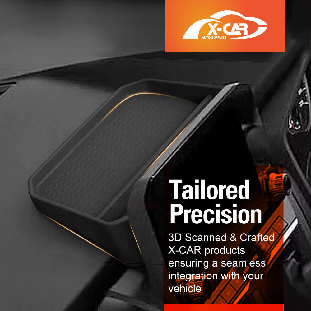 Center Console Organizer Tray for Mitsubishi Triton MV Double Cab 2024-Onwards Dashboard Behind Touch Screen Storage Box Interior Accessories