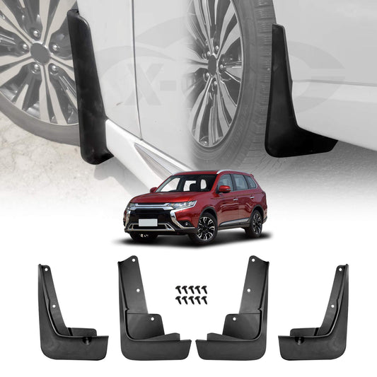 Mud Flaps Splash Guards for Mitsubishi Outlander 2019-2021 Mudguard Fender Front and Rear Set of 4
