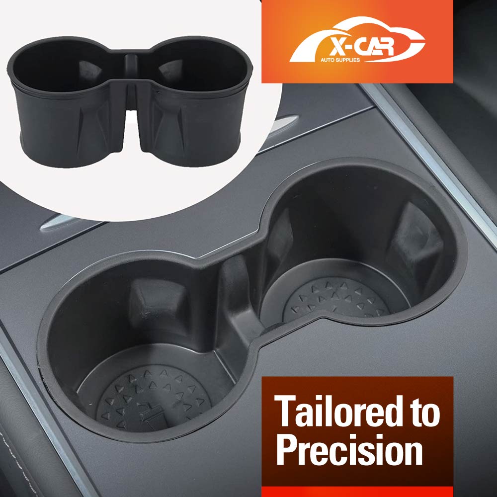 Centre Console Rubber Cup Holder Insert for Tesla Model 3 2017-2023 and Model Y 2021-2025