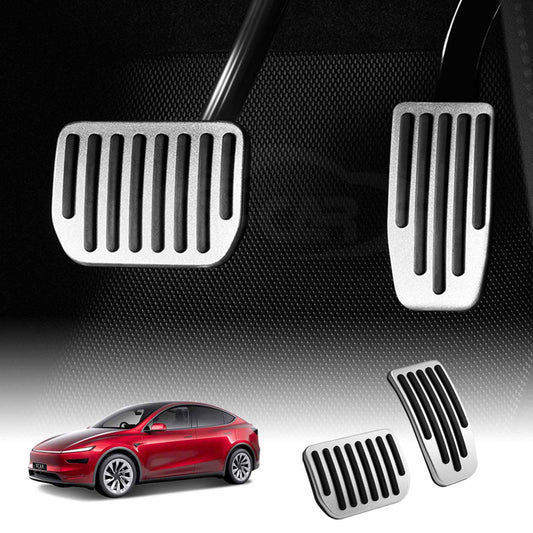Performance Foot Pedals Pads Cover For Tesla Model Y Juniper 2025-Onwards  Aluminum Anti-Slip Accelerator Brake Accessories
