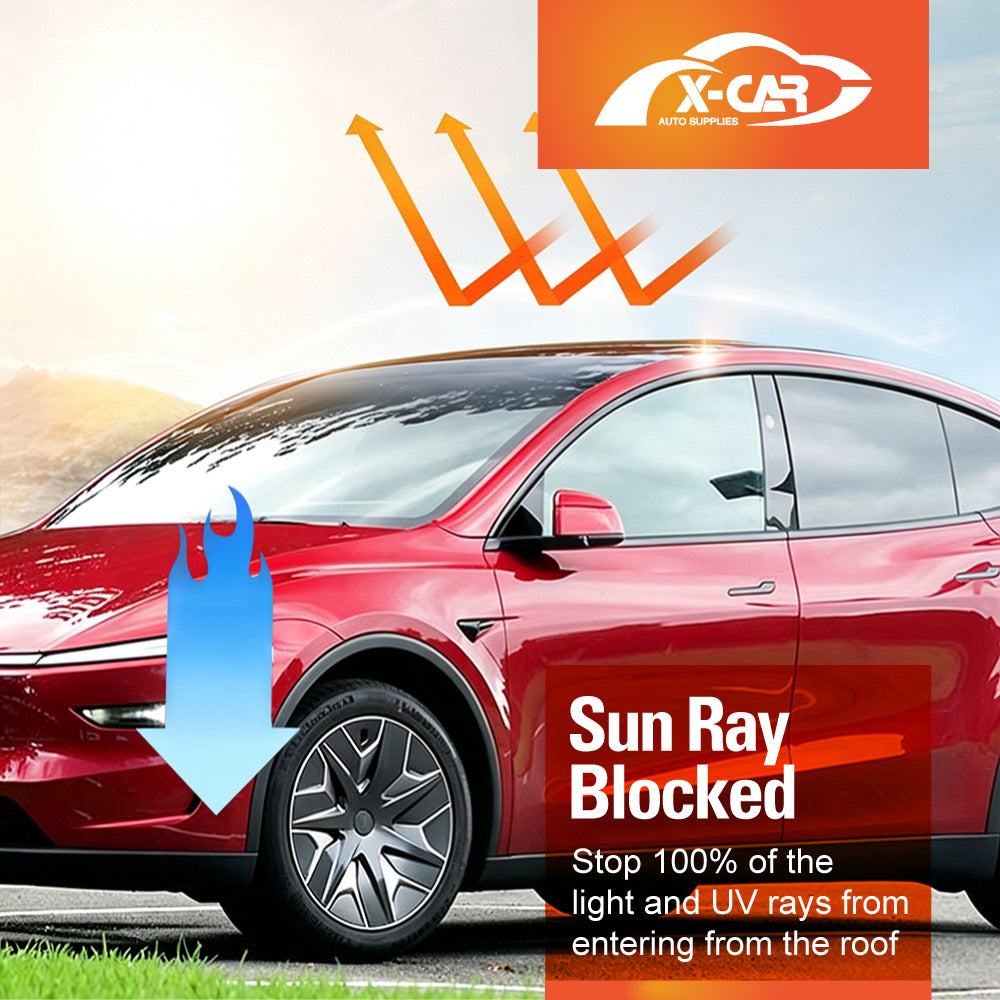 Rear Windscreen Glass Roof Sunshades for Tesla Model Y L 6-Seat 2026-Onwards Black Sunroof UV Heat Protection Mesh Sun Blind