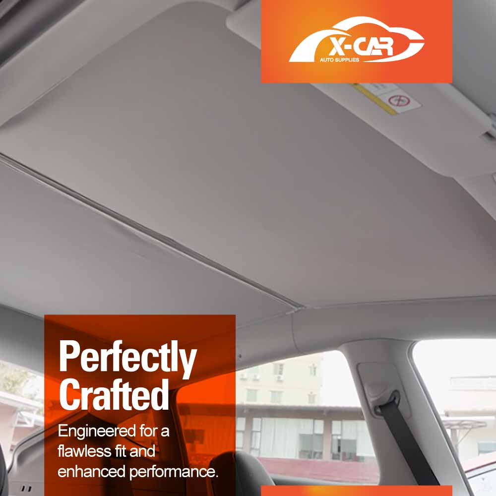 Rear Windscreen Glass Roof Sunshades for Tesla Model Y L 6-Seat 2026-Onwards White Sunroof UV Heat Protection Mesh Sun Blind