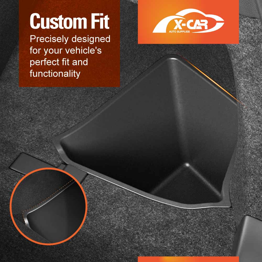 Trunk Side Storage Bins for Tesla Model Y L 6-Seat 2026-Onwards Rear Cargo Organizer Box Hidden Compartment Accessories
