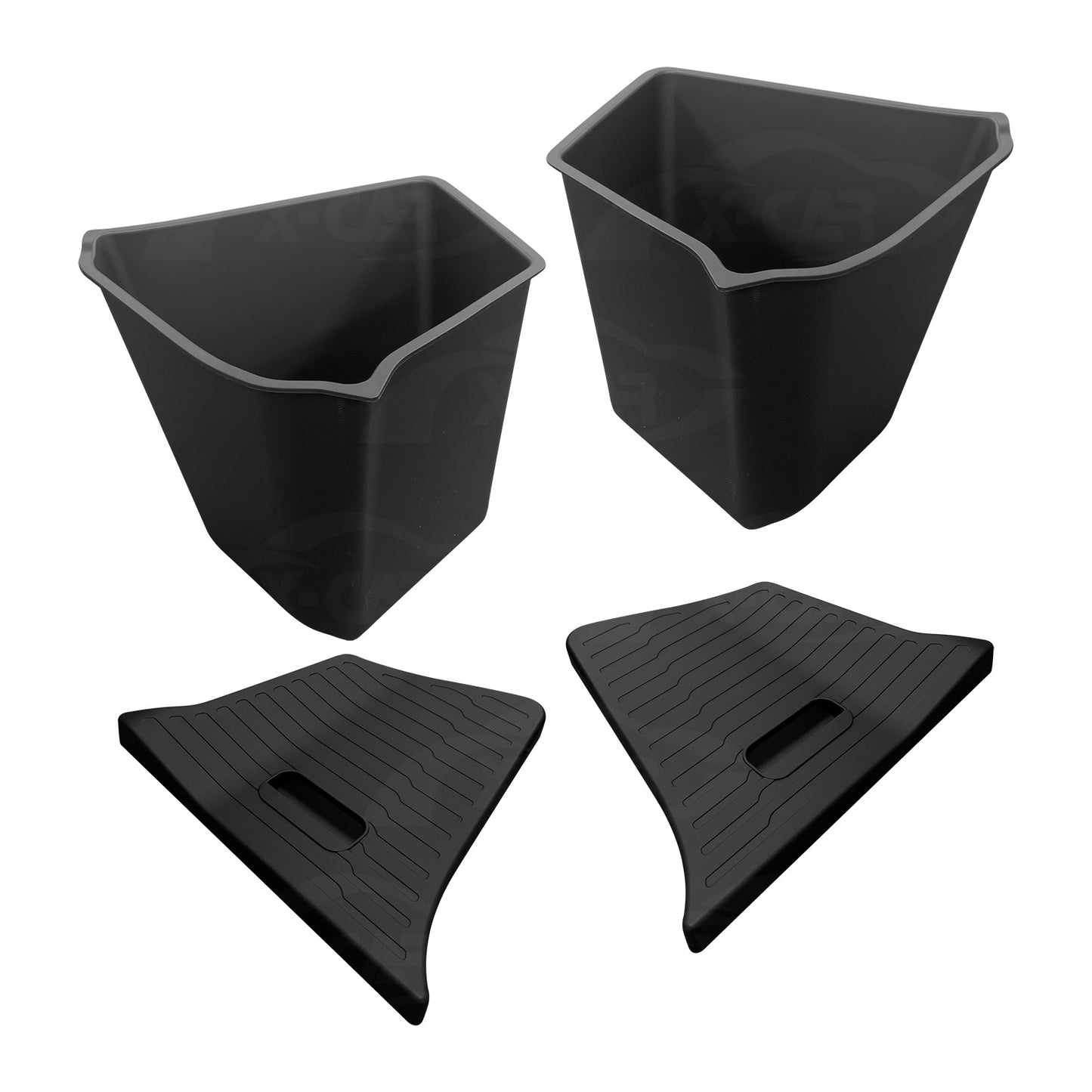 Trunk Side Storage Bins for Tesla Model Y L 6-Seat 2026-Onwards Rear Cargo Organizer Box Hidden Compartment Accessories