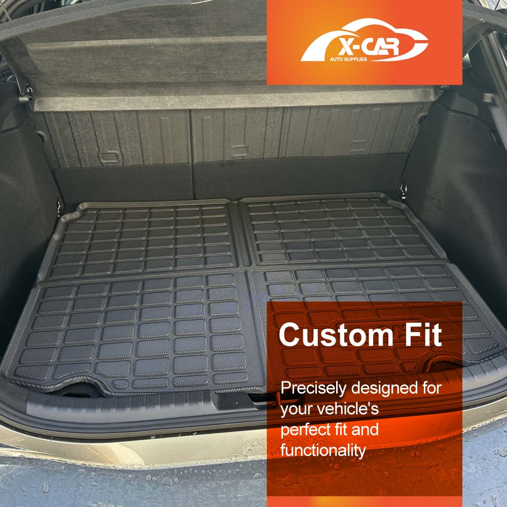 Boot Liner Set for Toyota Corolla Hatchback 2018-Onwards All Weather Heavy Duty Car Trunk Back Seat Protector Cargo Kick Mats