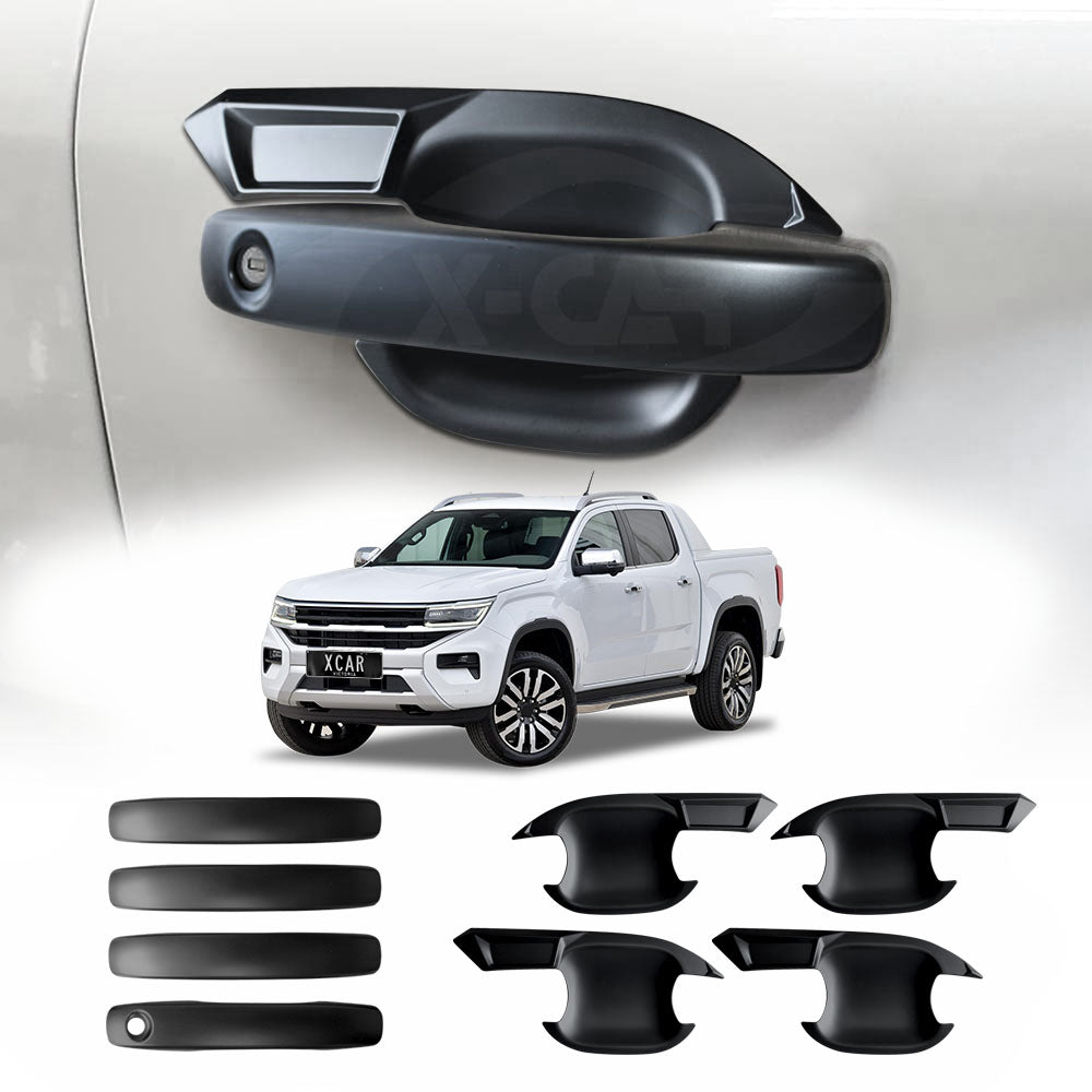 Door Handles Bowl Inserts Cover for Volkswagen Amarok NF Series 2023-Onwards Matt Black protector Accessories