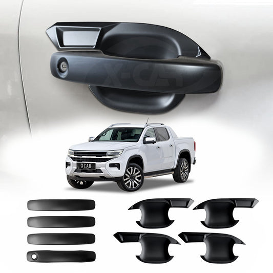 Door Handles Bowl Inserts Cover for Volkswagen Amarok NF Series 2023-Onwards Matt Black protector Accessories
