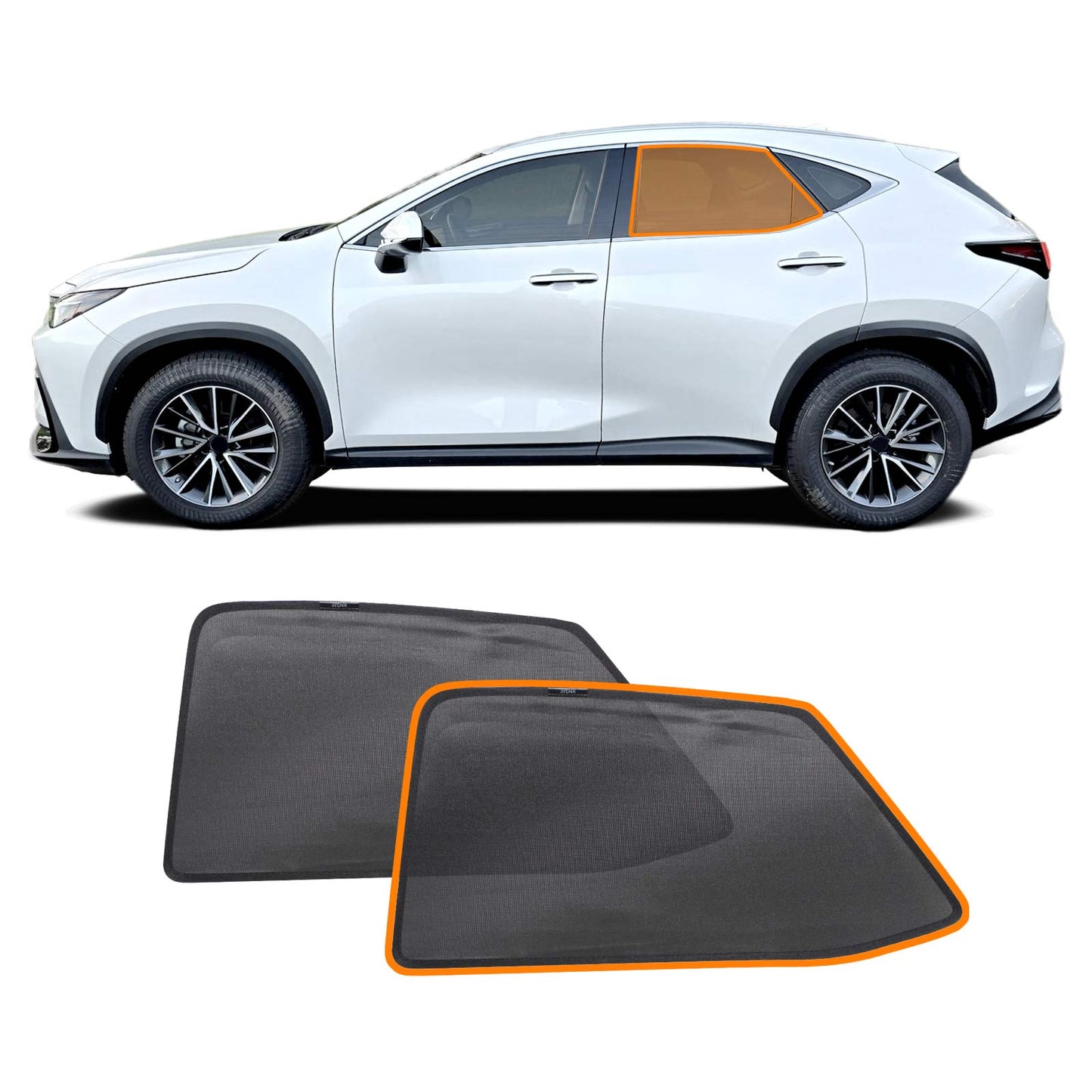 Rear Window Sun Shade for Lexus NX Series NX250 NX350 NX350h NX450h 2022-2025 Car Sun Blind Mesh