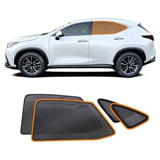 Port Rear Window Sun Shade for Lexus NX Series NX250 NX350 NX350h NX450h 2022-2025 Car Sun Blind Mesh