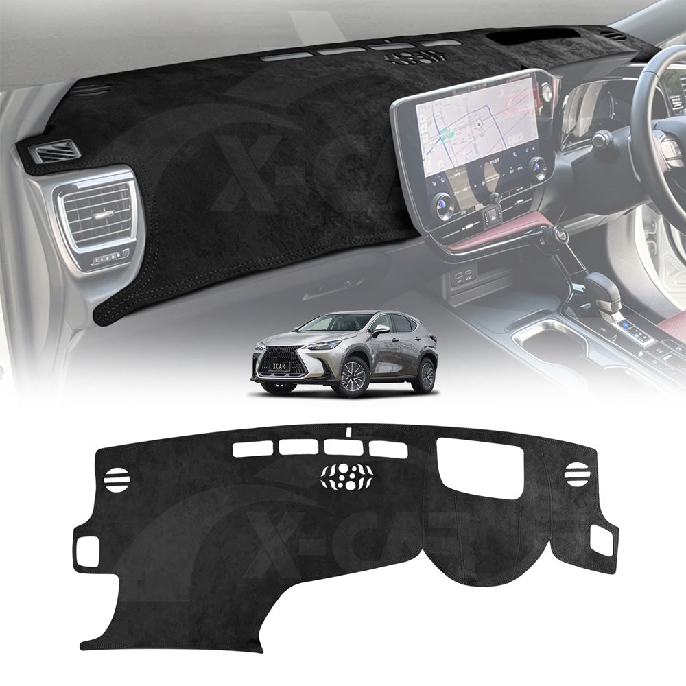 Dash Mat for Lexus NX Series NX250 NX350 NX350h NX450h 2022-Onwards with HUD Non-Slip Microfiber Pad Cover Interior Accessories