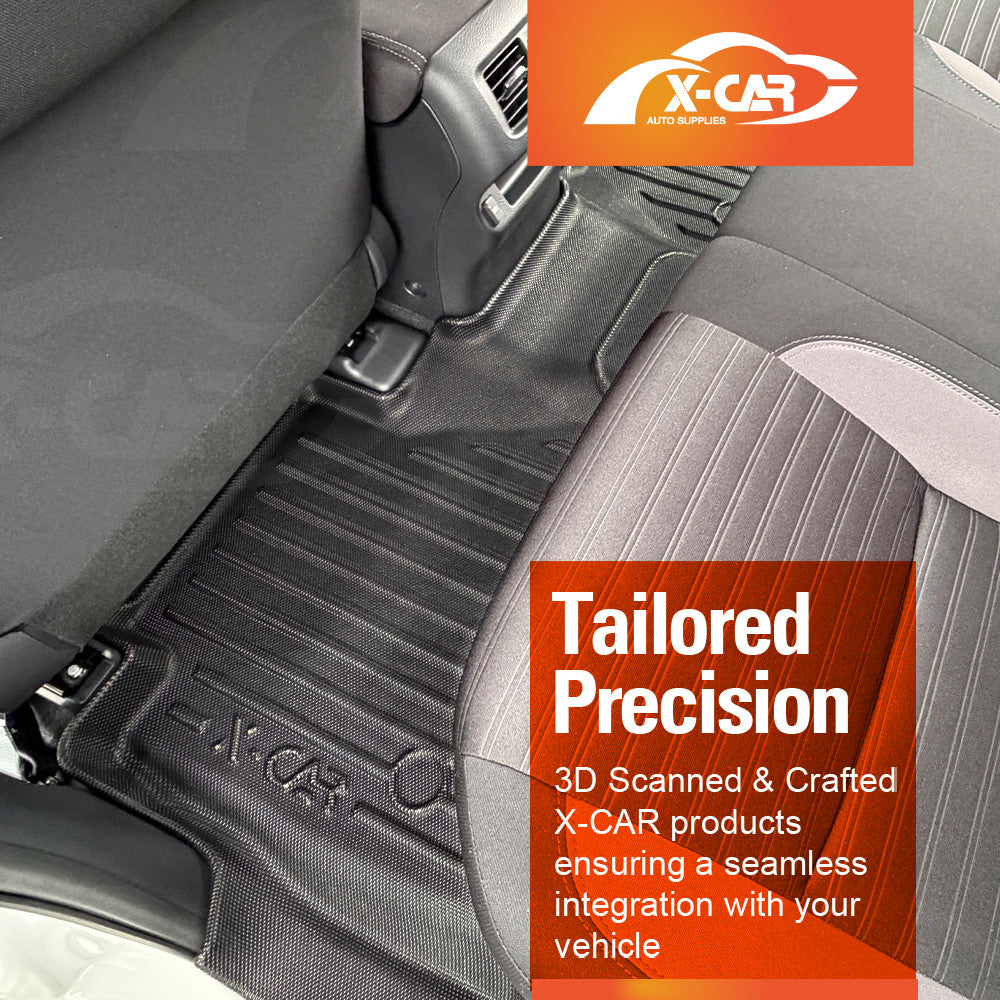 3D Floor Mats for Nissan Navara NP300 D23 Dual Cab 2015-2025 Heavy Duty All Weather Car Carpet Liner Set Accessories