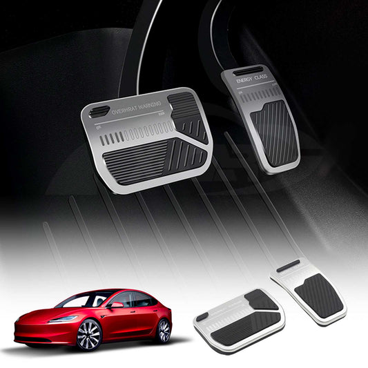 Performance Foot Pedals Pads Cover for Tesla Model 3 Highland 2023-2025 Aluminum Non-Slip Anti-Slip Accelerator Brake Accessories