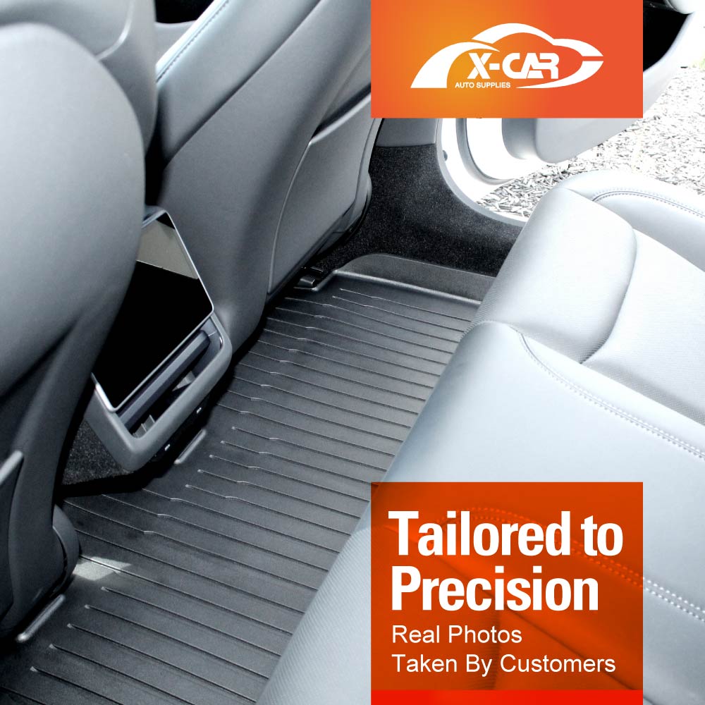 Floor Mats Boot liner for Tesla Model 3 Highland 2023-2025 All Weather Heavy Duty Front Rear Cargo Car Trunk Kick Mats 8PCS Full Cover