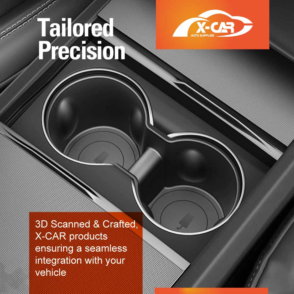 Cup Holder Insert for Tesla Model 3 Highland 2023-Onwards Centre Console Rubber Interior Accessories