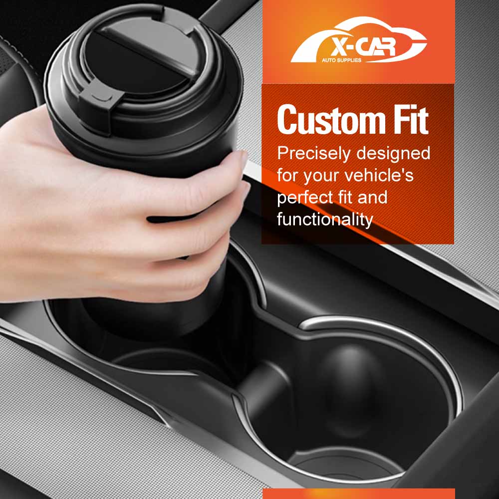 Cup Holder Insert for Tesla Model 3 Highland 2023-Onwards Centre Console Rubber Interior Accessories