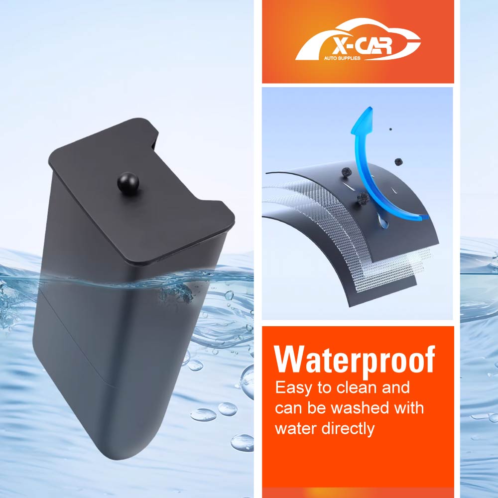 Rear Bin with Magnetic Lid for Tesla Model Y Juniper 2025-Onwards Premium ABS Trash Can Interior Car Organizer Accessories