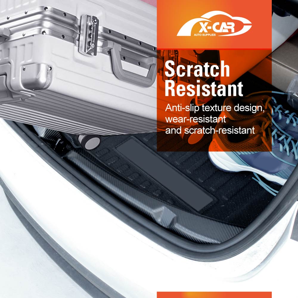 Rear Bumper Guard Trunk Protector Cover for Tesla Model 3 Highland 2023-2025 Carbon Fiber Style Protection Accessories