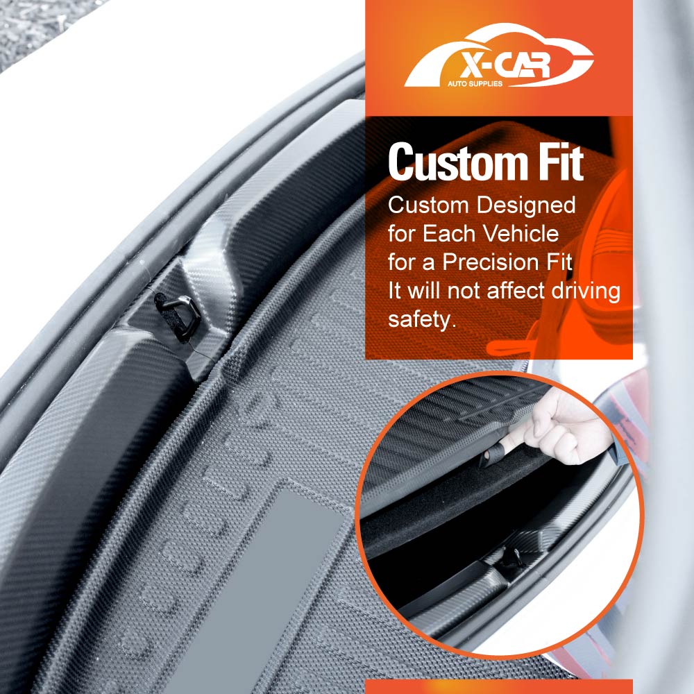 Rear Bumper Guard Trunk Protector Cover for Tesla Model 3 Highland 2023-2025 Carbon Fiber Style Protection Accessories