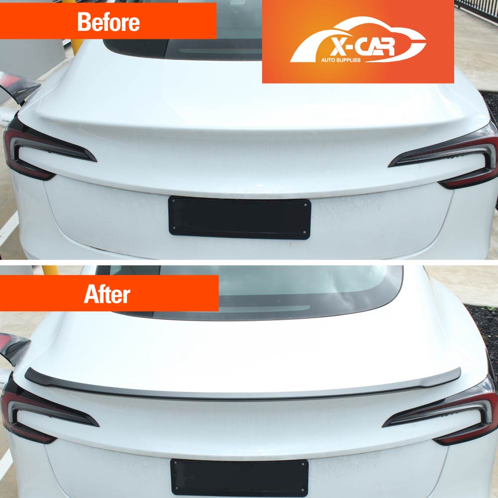 Sporty Matt Black Style Spoiler for Tesla Model 3 Highland 2023-2025 Rear Trunk Wing Lip Tail Performance Upgrade