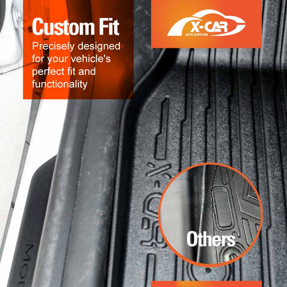 2-In-1 Boot Liners Front Mats Set for Tesla Model Y Juniper 2025-Onwards All Weather Front Toolbox Cargo Car Trunk Interior Cover