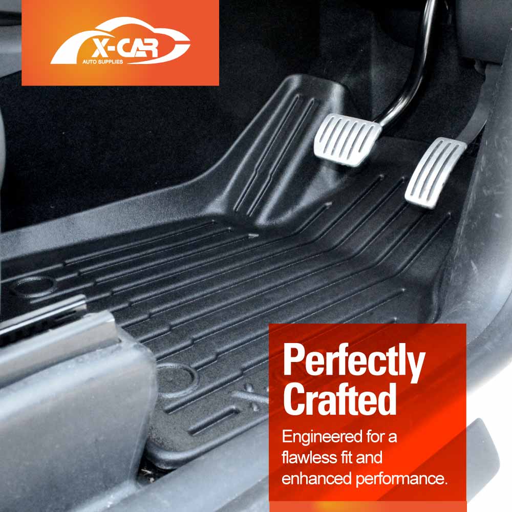 2-In-1 Boot Liners Front Mats Set for Tesla Model Y Juniper 2025-Onwards All Weather Front Toolbox Cargo Car Trunk Interior Cover