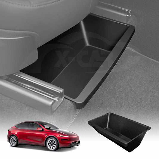 Car Under Seat Storage Box for Tesla Model Y Juniper 2025-Onwards Front Seats Organizer Tray
