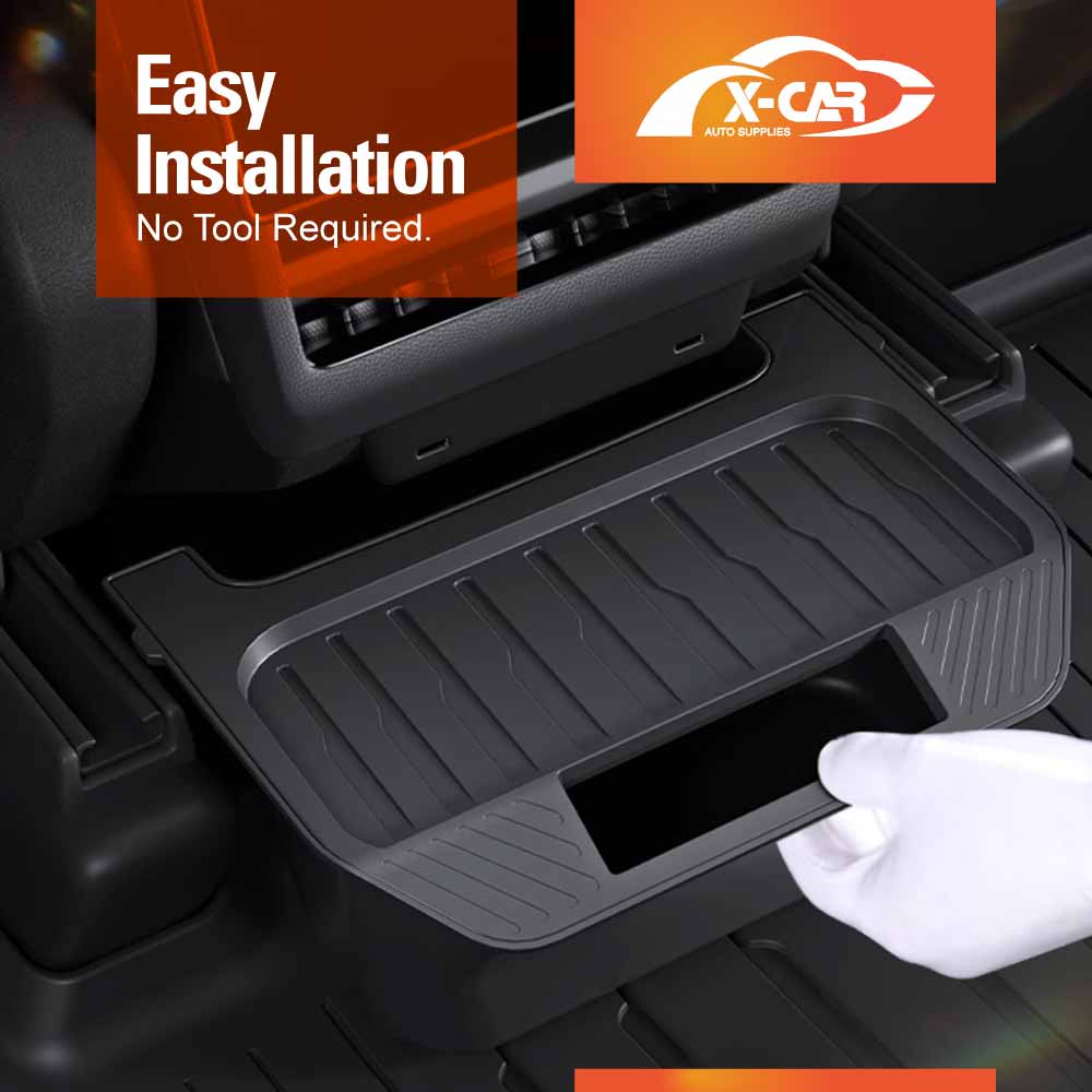 Rear Seat Center Organizer for Tesla Model Y Juniper 2025-Onwards Backseat Storage Box with Lid Interior Accessories