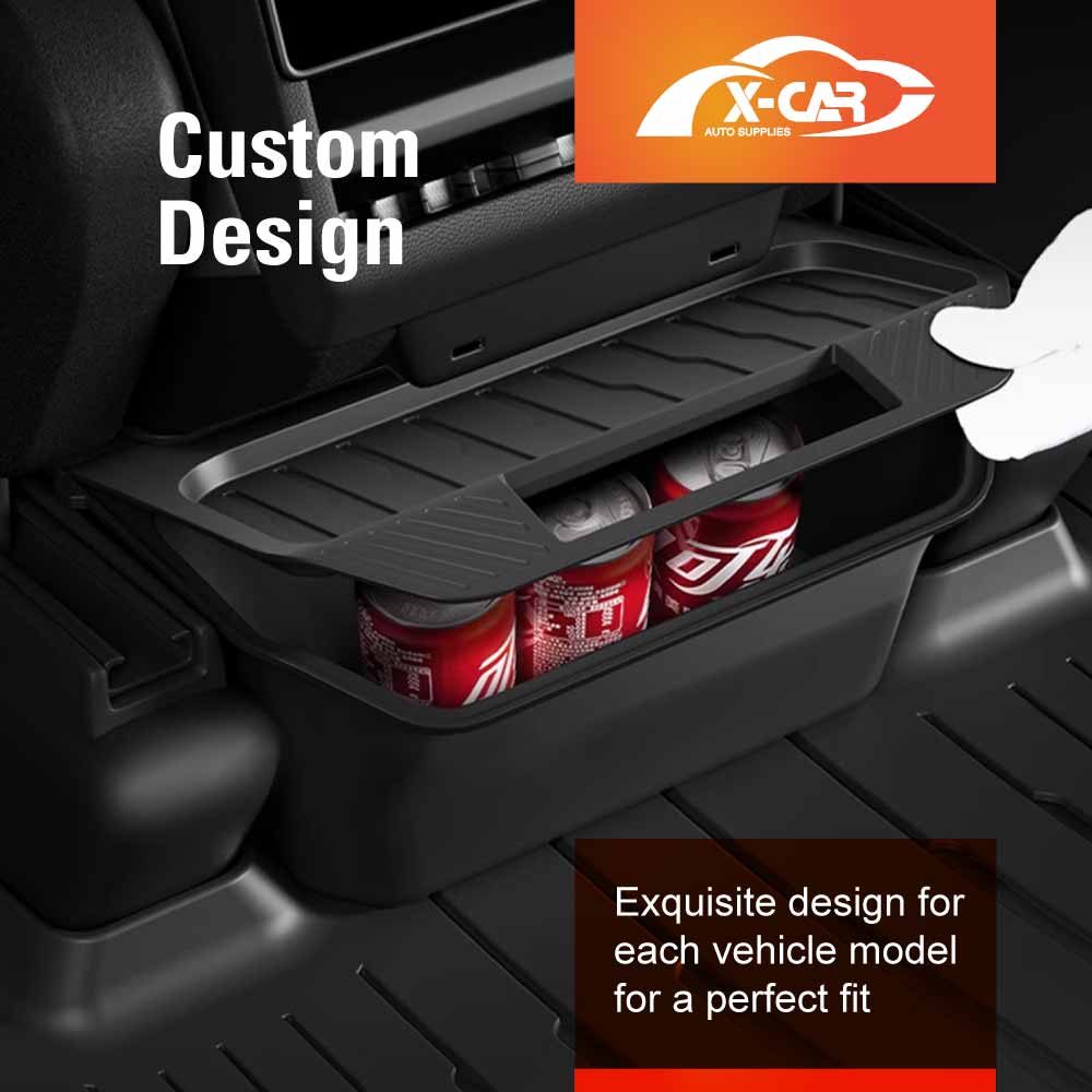 Rear Seat Center Organizer for Tesla Model Y Juniper 2025-Onwards Backseat Storage Box with Lid Interior Accessories