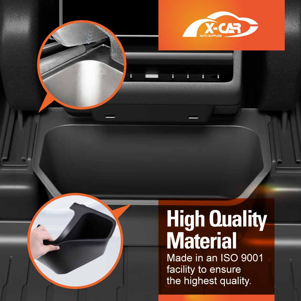 Rear Seat Center Organizer for Tesla Model Y Juniper 2025-Onwards Backseat Storage Box with Lid Interior Accessories