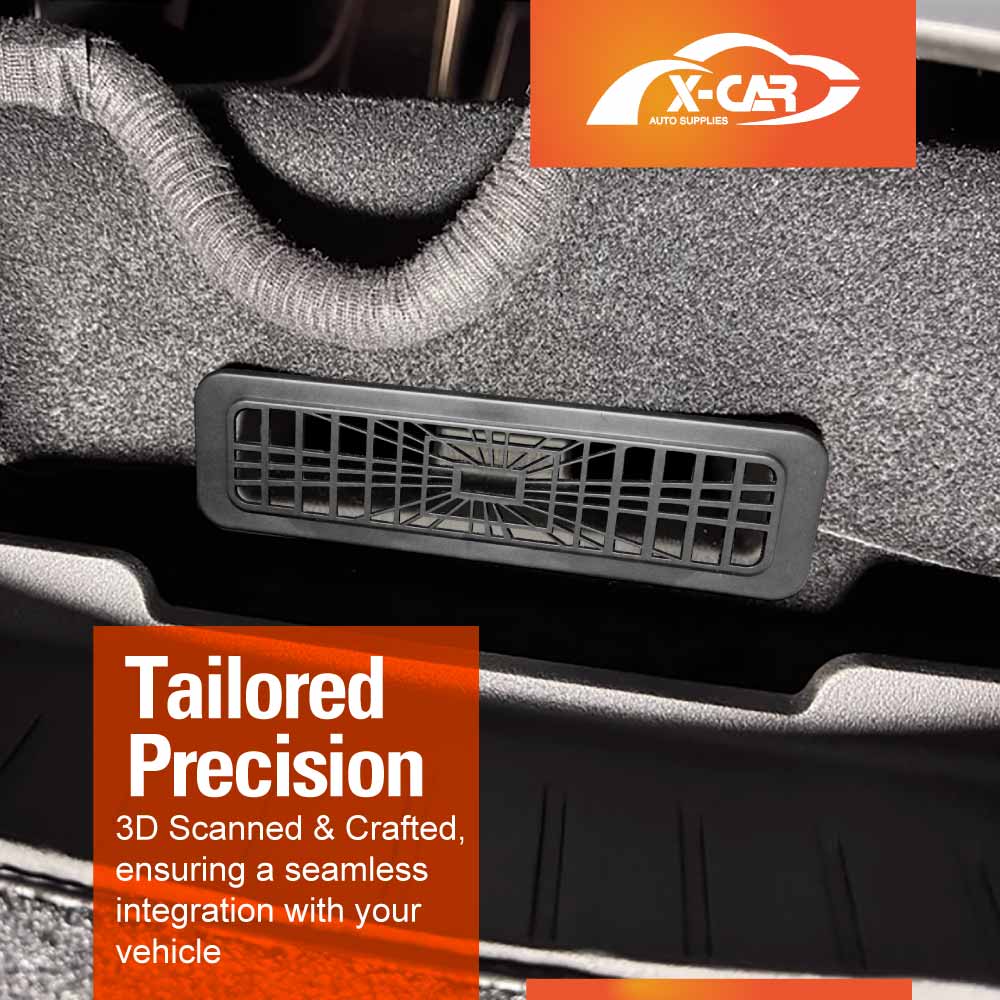 Rear Under Seat Air Conditioning Vent Covers for Tesla Model Y Juniper 2025-Onwards Flow Grille Protectors Set of 2